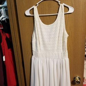 Cute white skater dress